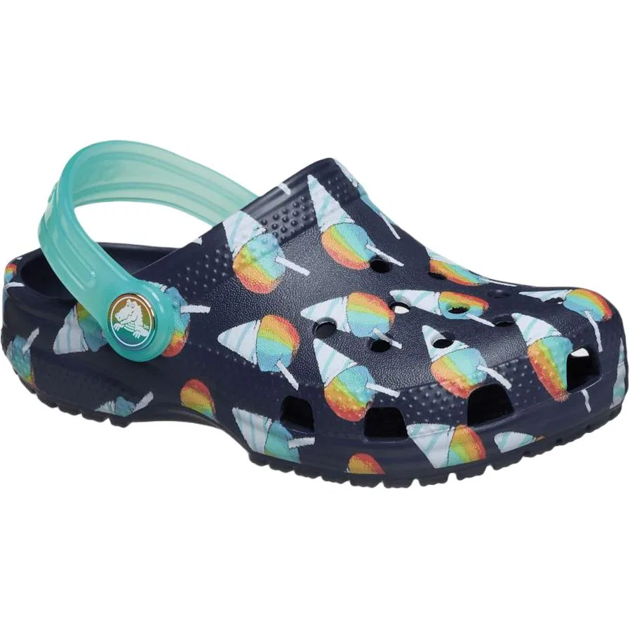 Детские сабо Crocs Classic Clog синие — фото 4