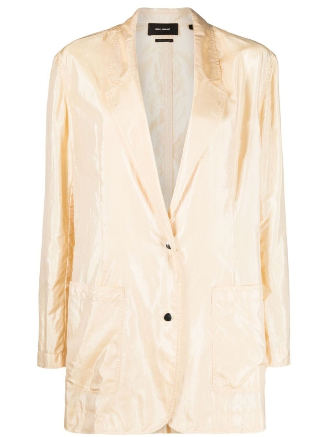 

ISABEL MARANT блейзер с эффектом металлик, желтый