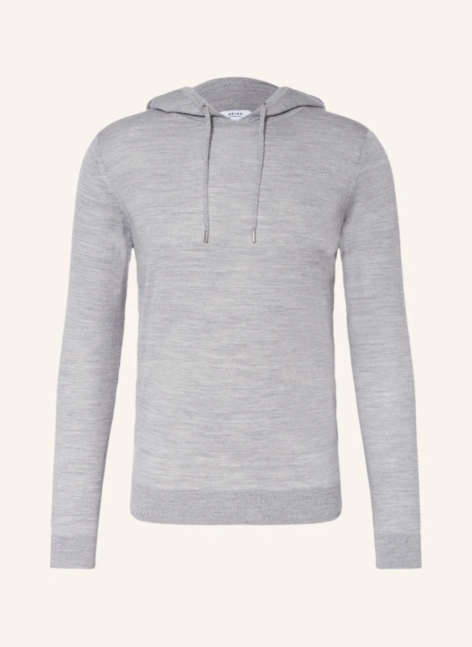 

Вязаное худи голландия Reiss, серый
