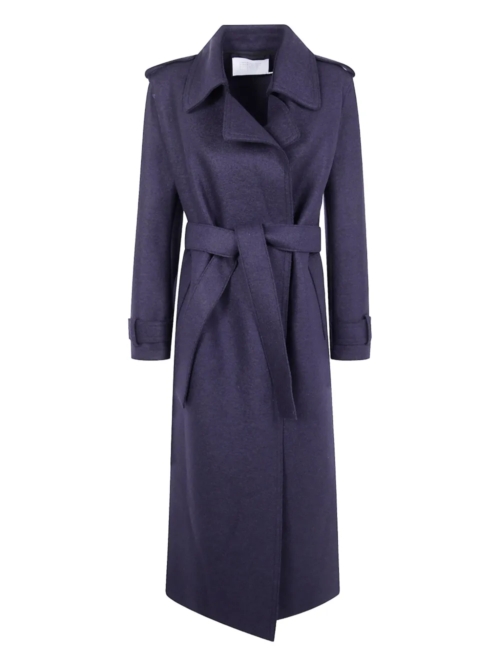 

Шерстяное пальто с поясом Harris Wharf London, синий