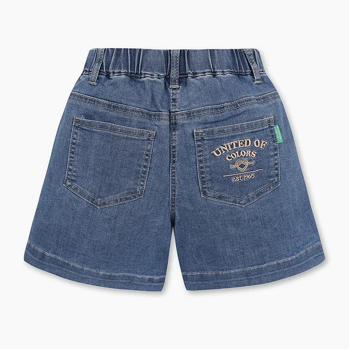 Детские синие джинсовые шорты от Benetton Kids — фото 2