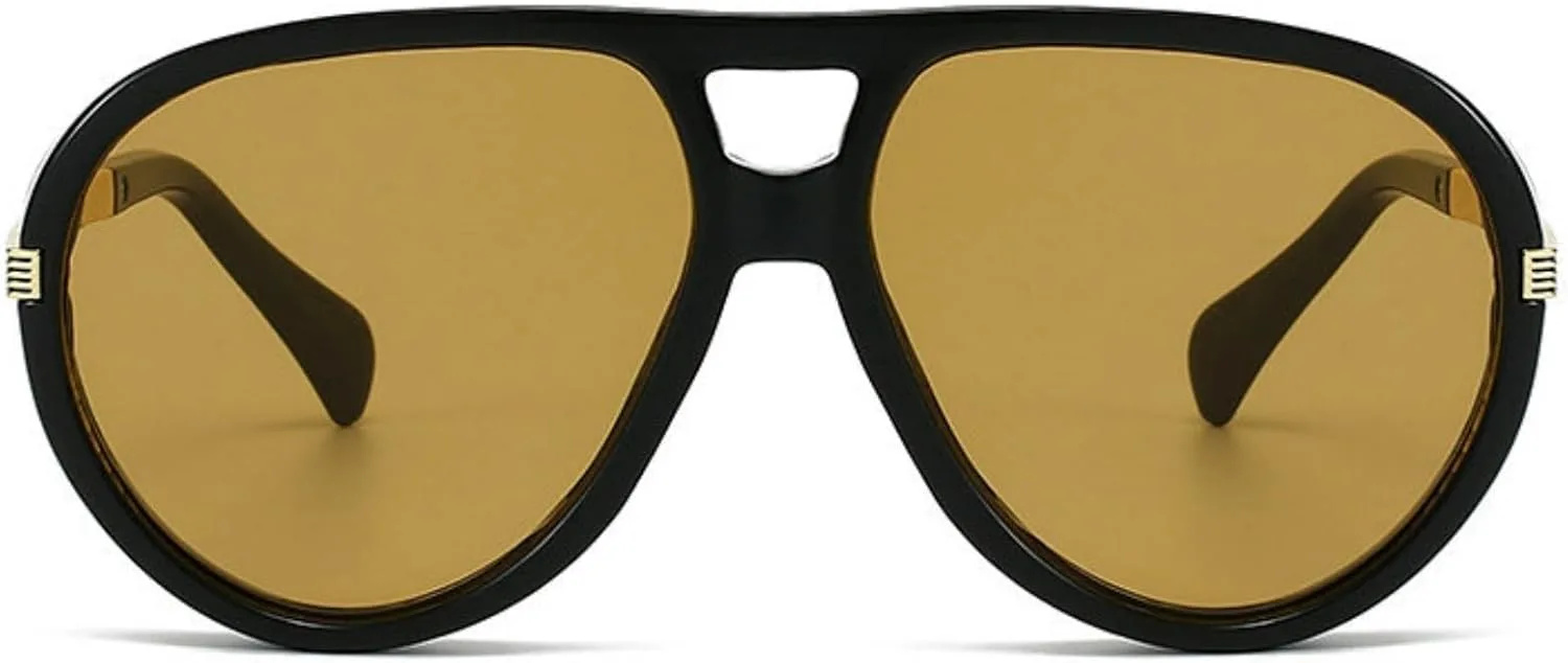 

Солнцезащитные очки Willochra в стиле ретро «пилот» для женщин и мужчин, в стиле 70-х, винтажные, с двойной перемычкой, градиентные, защита от ультрафиолета UV400, C3