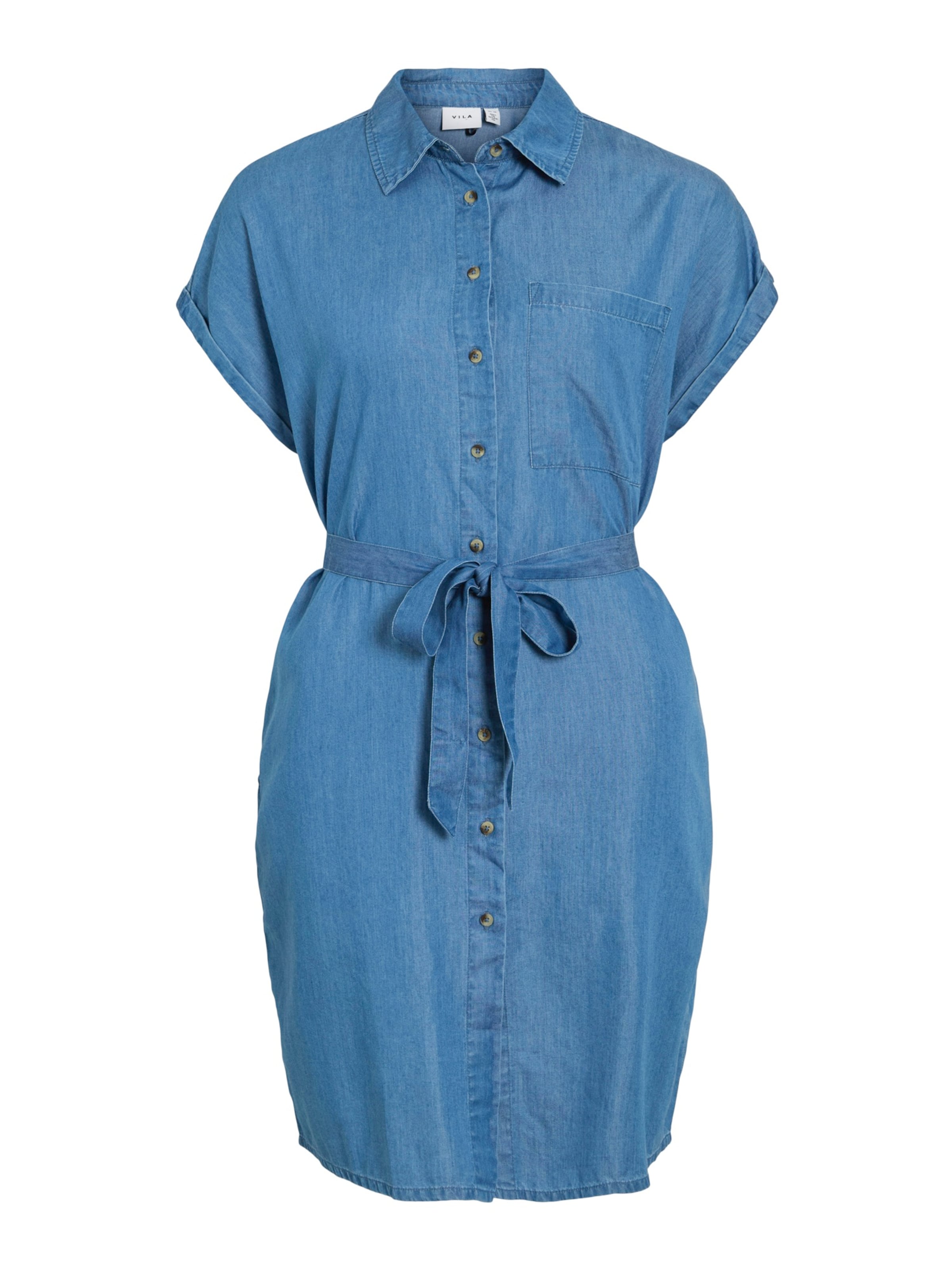 

VILA Платье-рубашка 'VINORI' в синем дениме