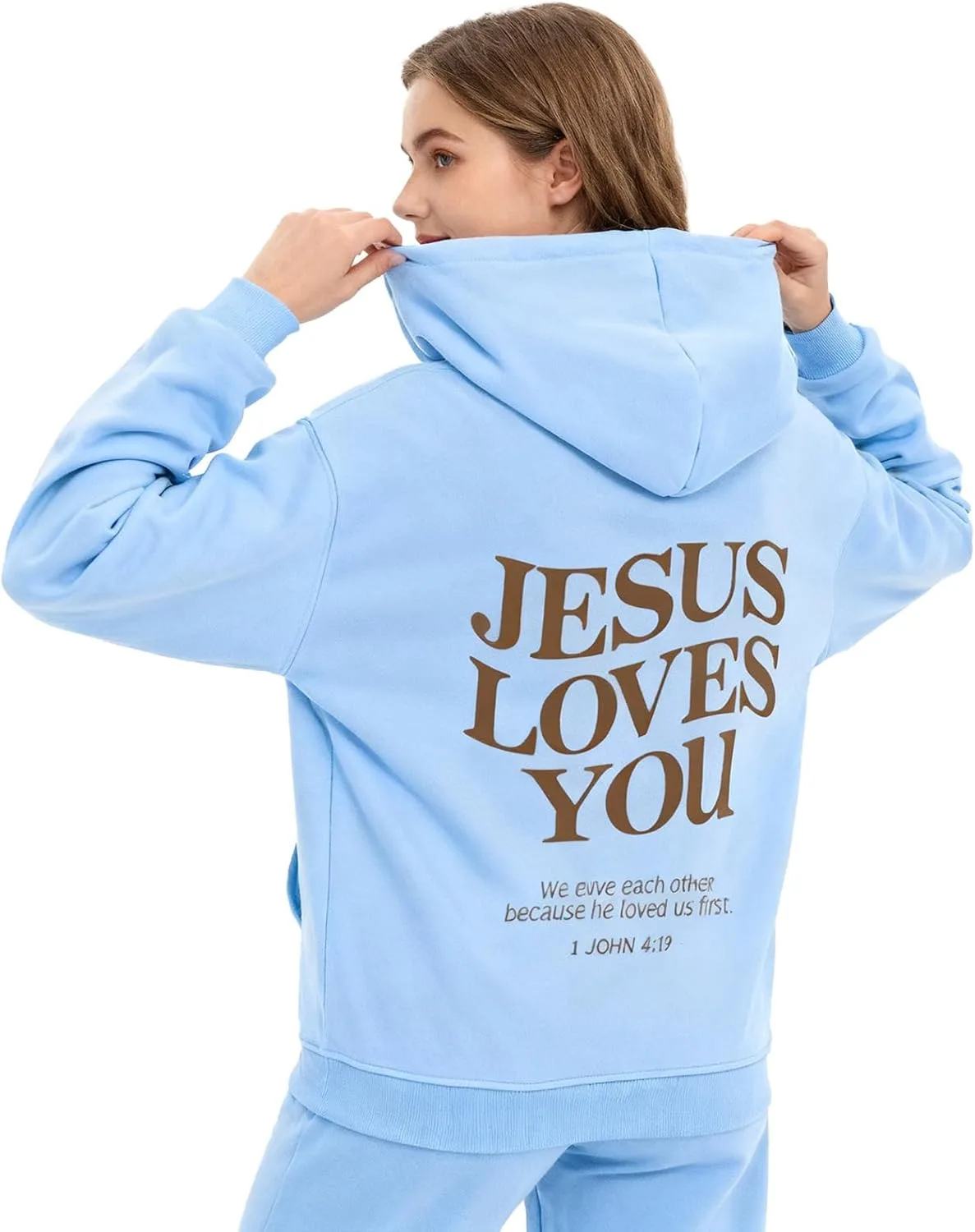 

Толстовка Soft Clouds Jesus Loves You