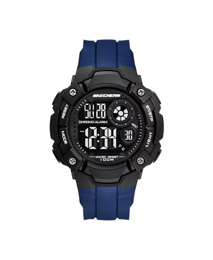 

Мужские часы Westlawn Digital, черные, из поликарбоната Skechers, синий