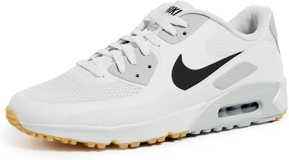 Кроссовки для гольфа Nike Air Max 90G (HV9305-001, черно-белые)
