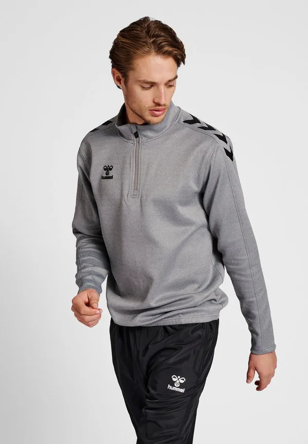 

Толстовка core с половинной молнией Hummel, Grey Melange, Серый, Толстовка core с половинной молнией Hummel, Grey Melange