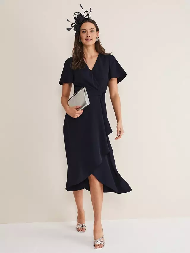 

Платье Phase Eight Julissa Midi Wrap, темно-синий