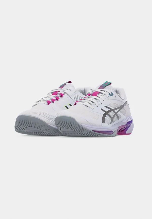 Теннисные кроссовки solution speed 4 all-terrain Asics, White/Digital Sakura — фото 3