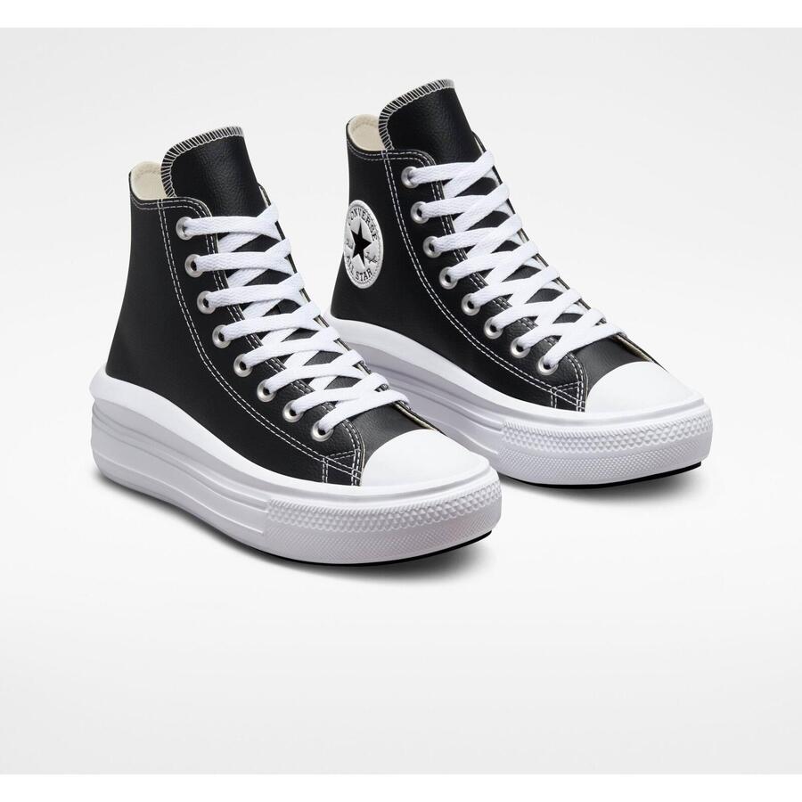 Кроссовки Converse Chuck Taylor All Star Move на платформе, черные, унисекс — фото 3
