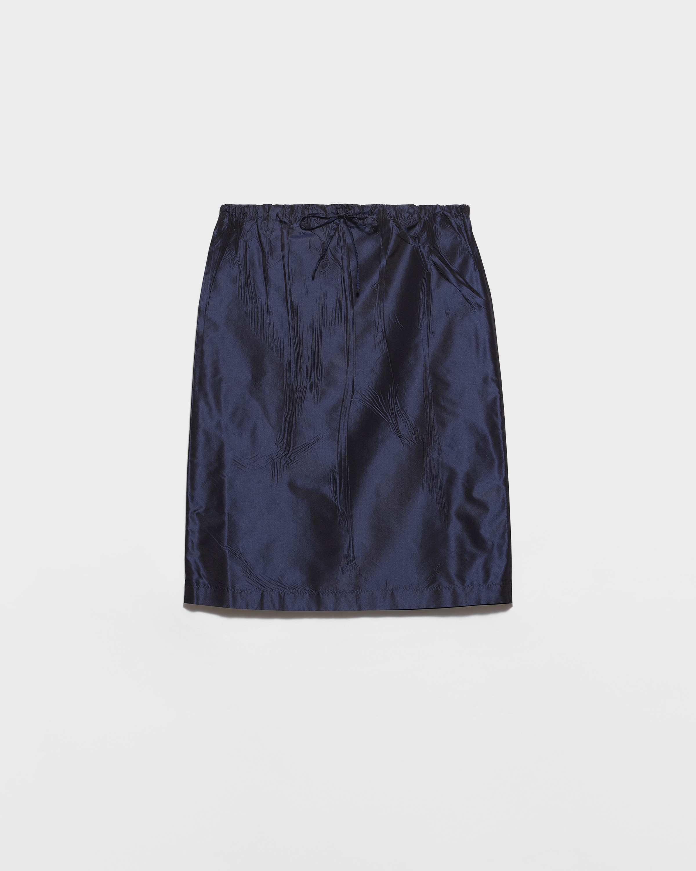 

Миди-юбка из тафты Prada, темно-синий