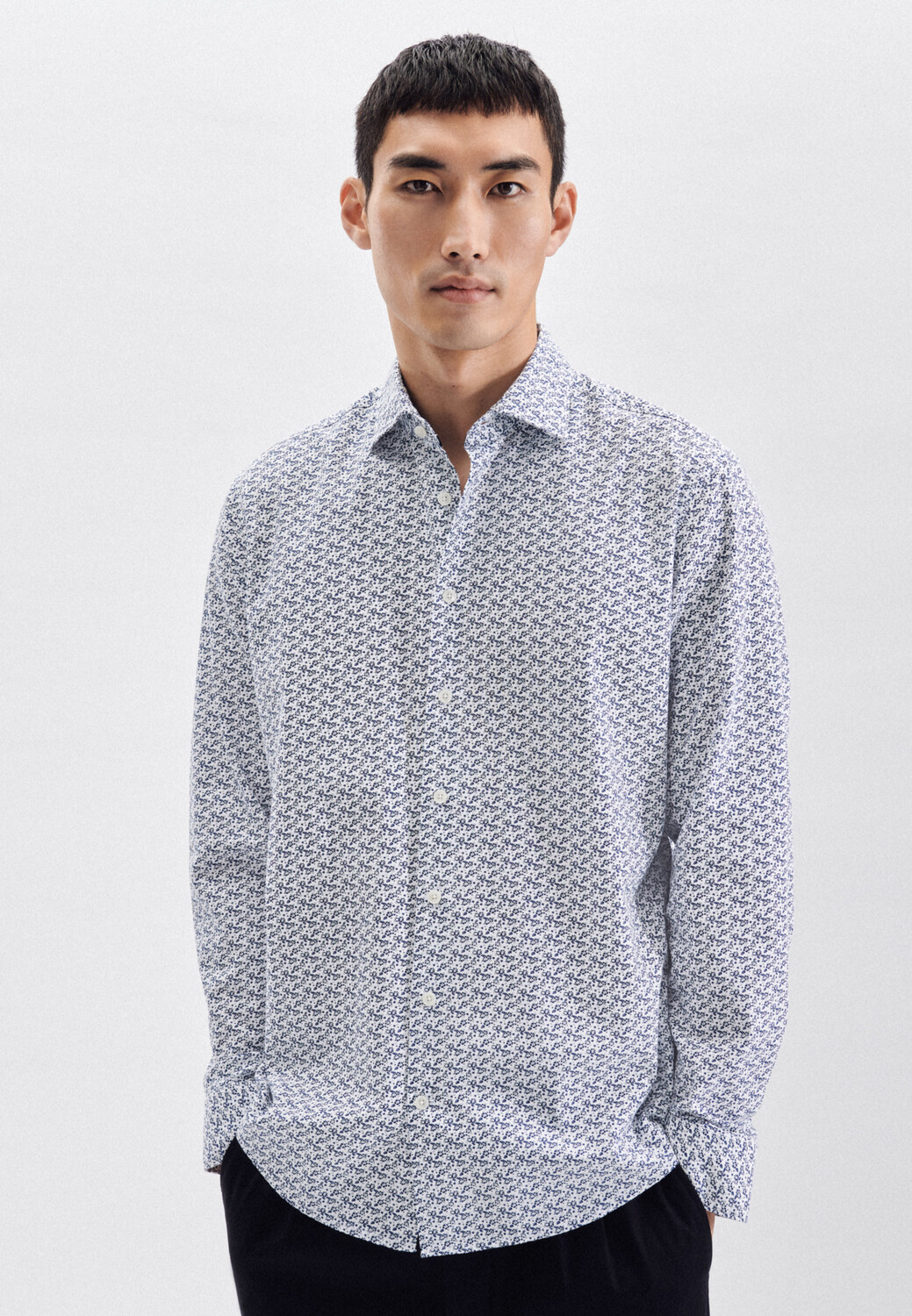 

Рубашка Seidensticker Casual Regular, цвет Mittelblau