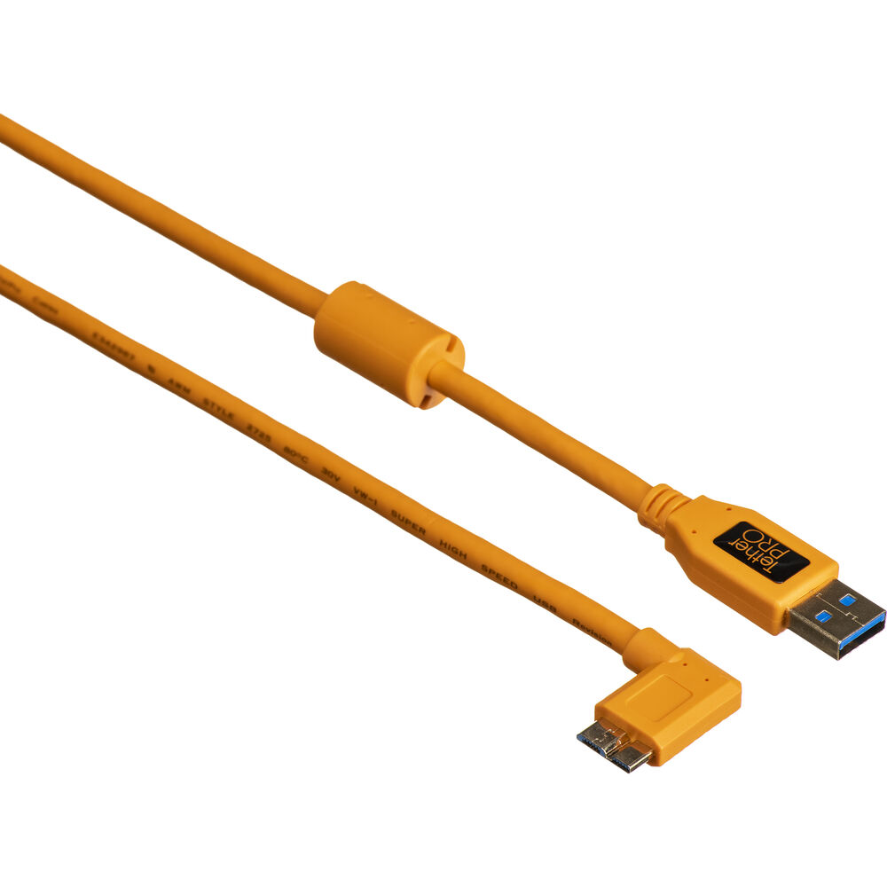 

Tether Tools USB 3.0 Type-A Male to Micro-USB CU61RT15-ORG
