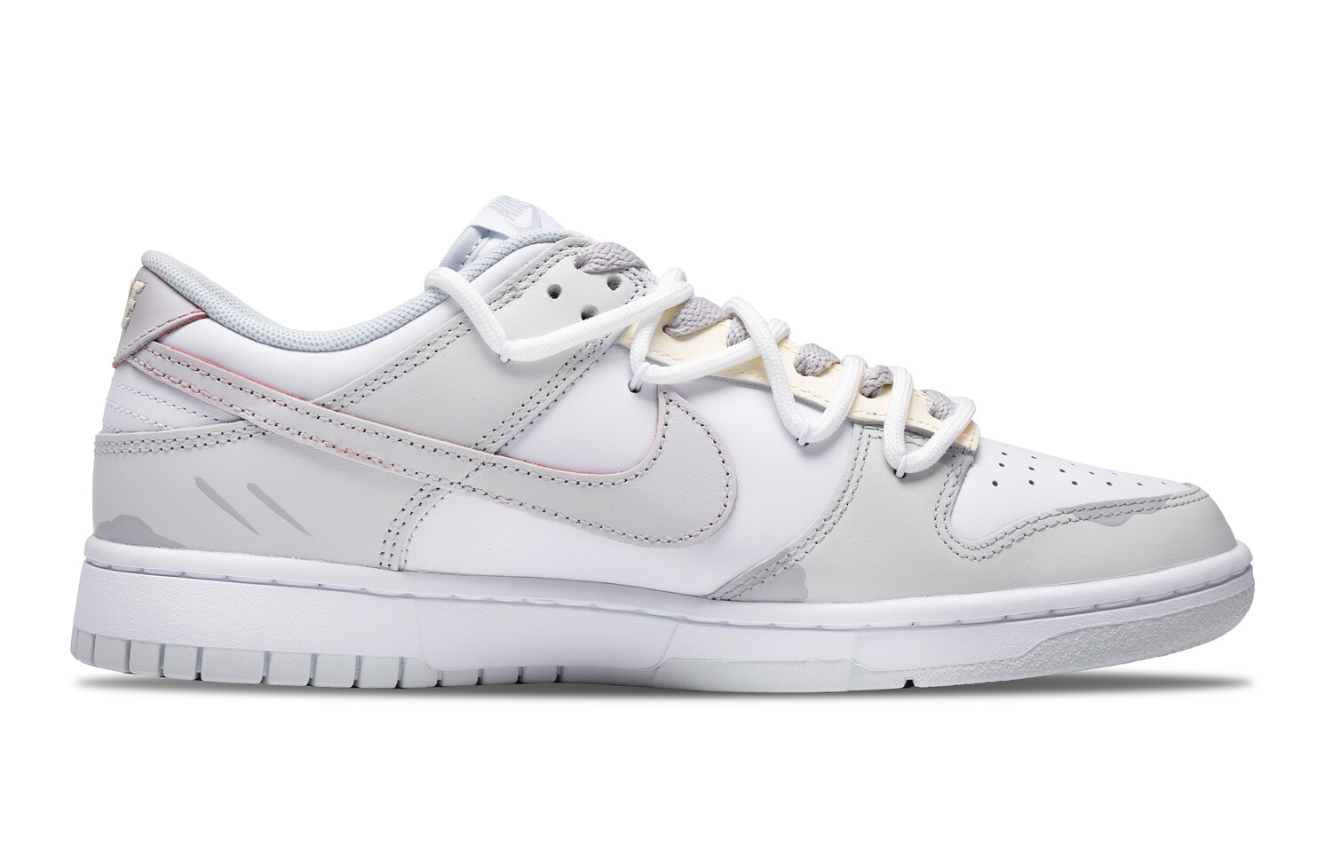 

Кроссовки Nike Dunk Skateboarding Shoes Unisex Low-top White/gray, серый/белый