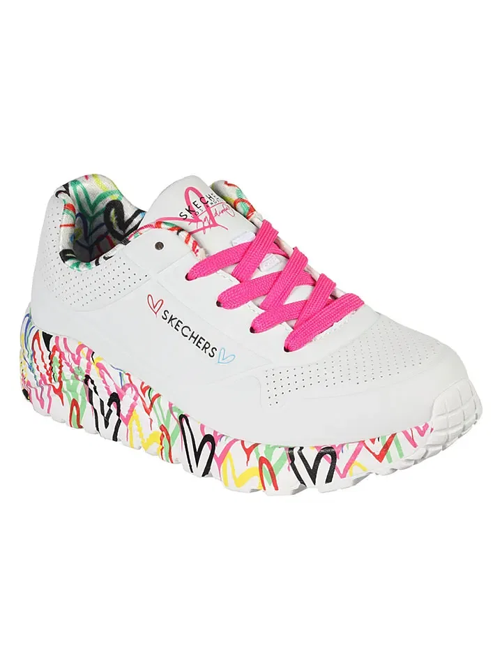 Кроссовки белые Skechers — фото 3