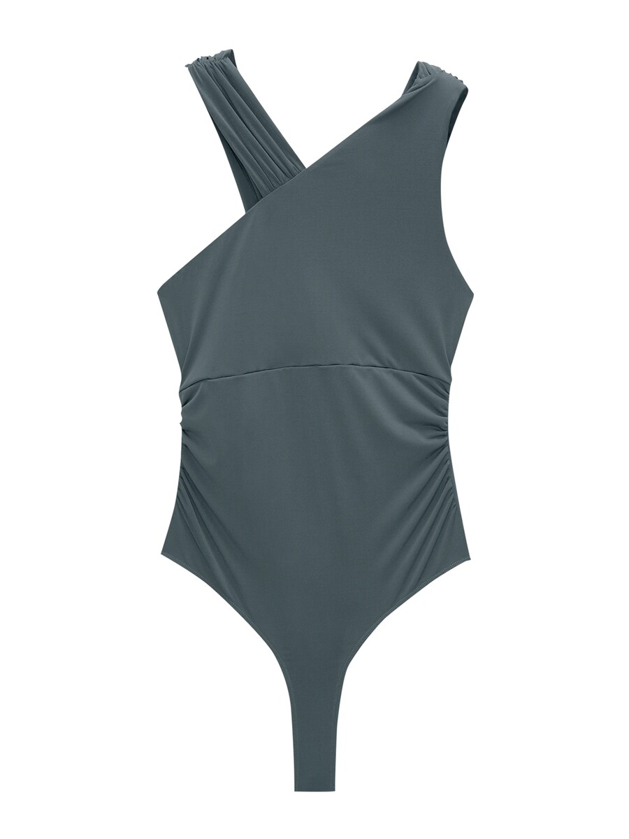

Рубашка-боди Pull&Bear, цвет Cyan blue