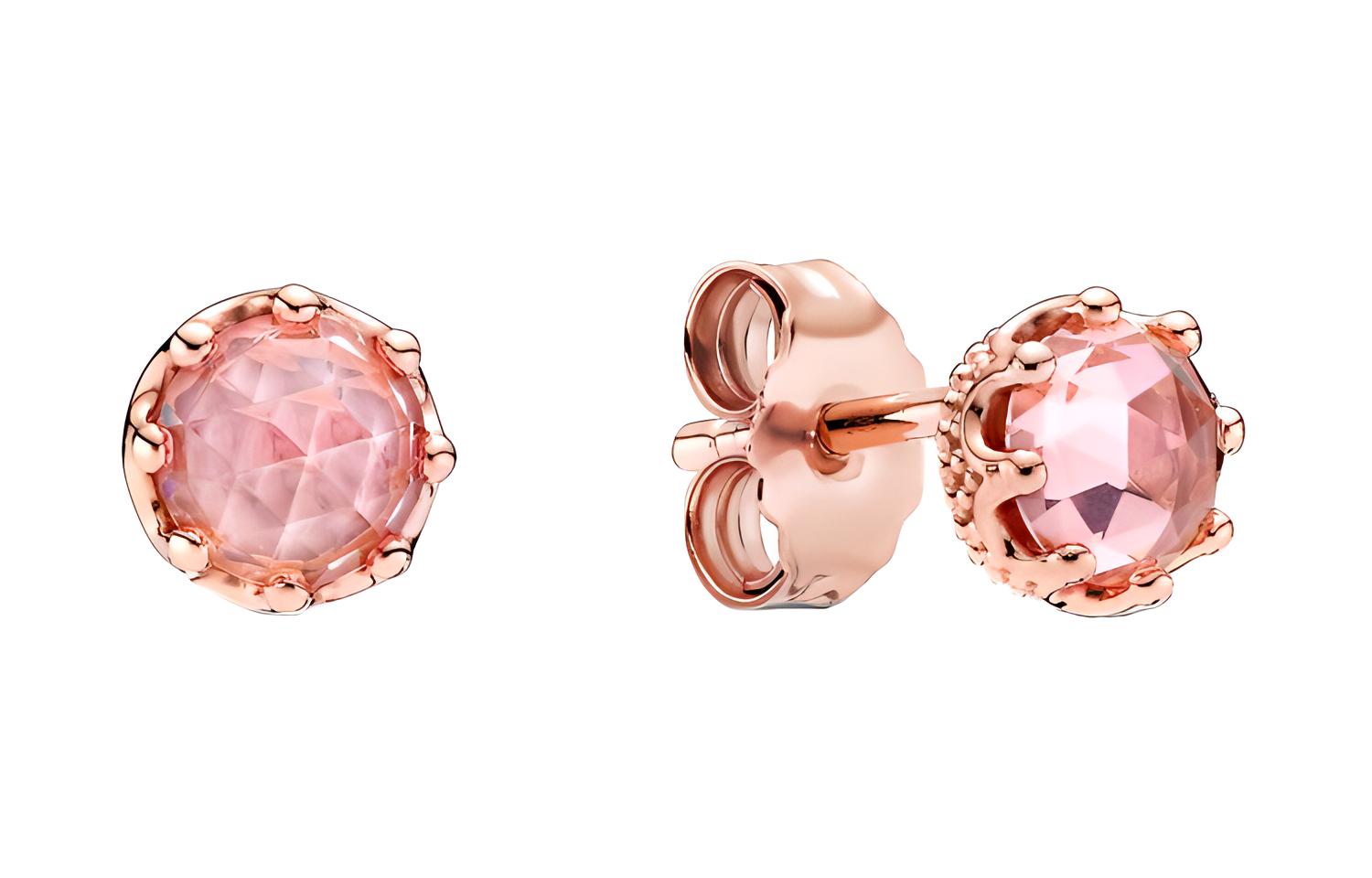 

Серьги-гвоздики женские Rose Gold Pandora, розовое золото