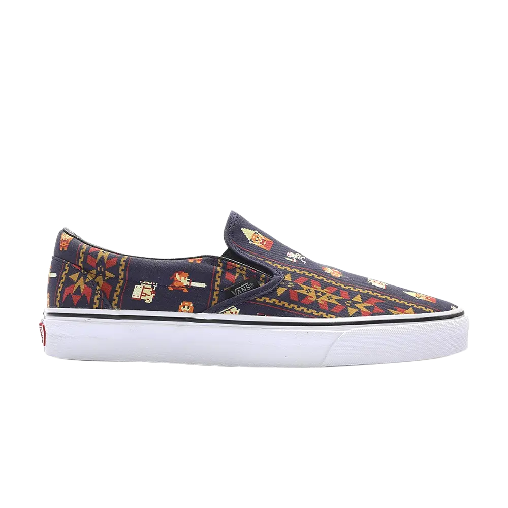Классические слипоны Nintendo x Vans, синий