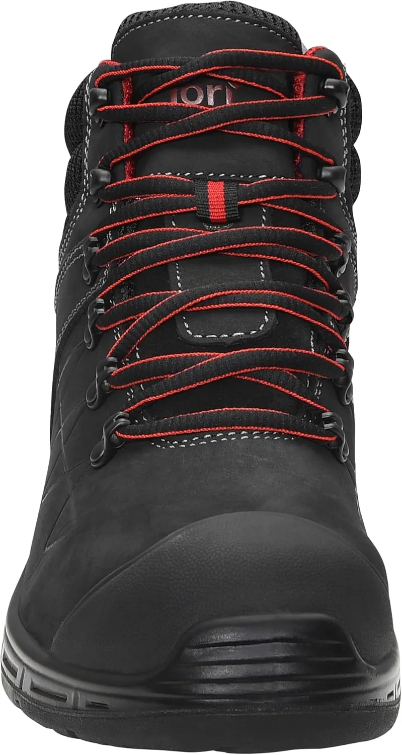 Защитная обувь ELTEN Jori jo_Max Mid S3S, женская и мужская, кожа/текстиль, композитный защитный носок (легче стального), легкая, классическая, Black — фото 4