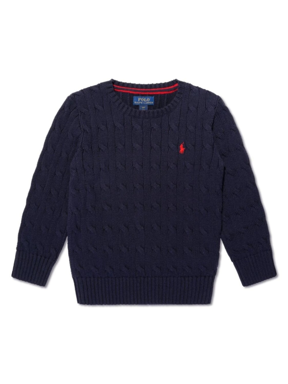 

Вязаный джемпер с вышивкой Polo Pony Ralph Lauren Kids, синий