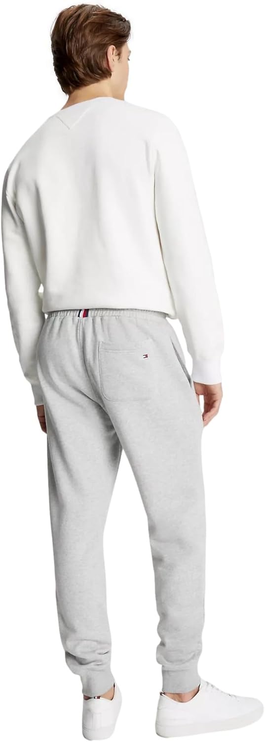 Мужские спортивные брюки с логотипом и карманами TOMMY HILFIGER, размер M, цвет P Navy, Smoke Grey Heather — фото 4