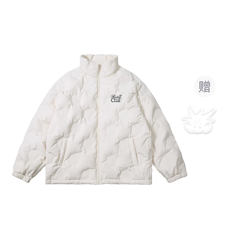 

RickyisClown Унисекс пуховик, Ecru