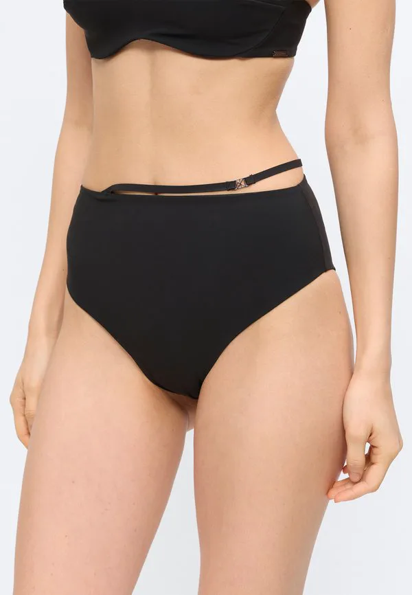 Плавки-Бикини с поясом, облегающие фигуру. Calvin Klein Swimwear, Black — фото 3