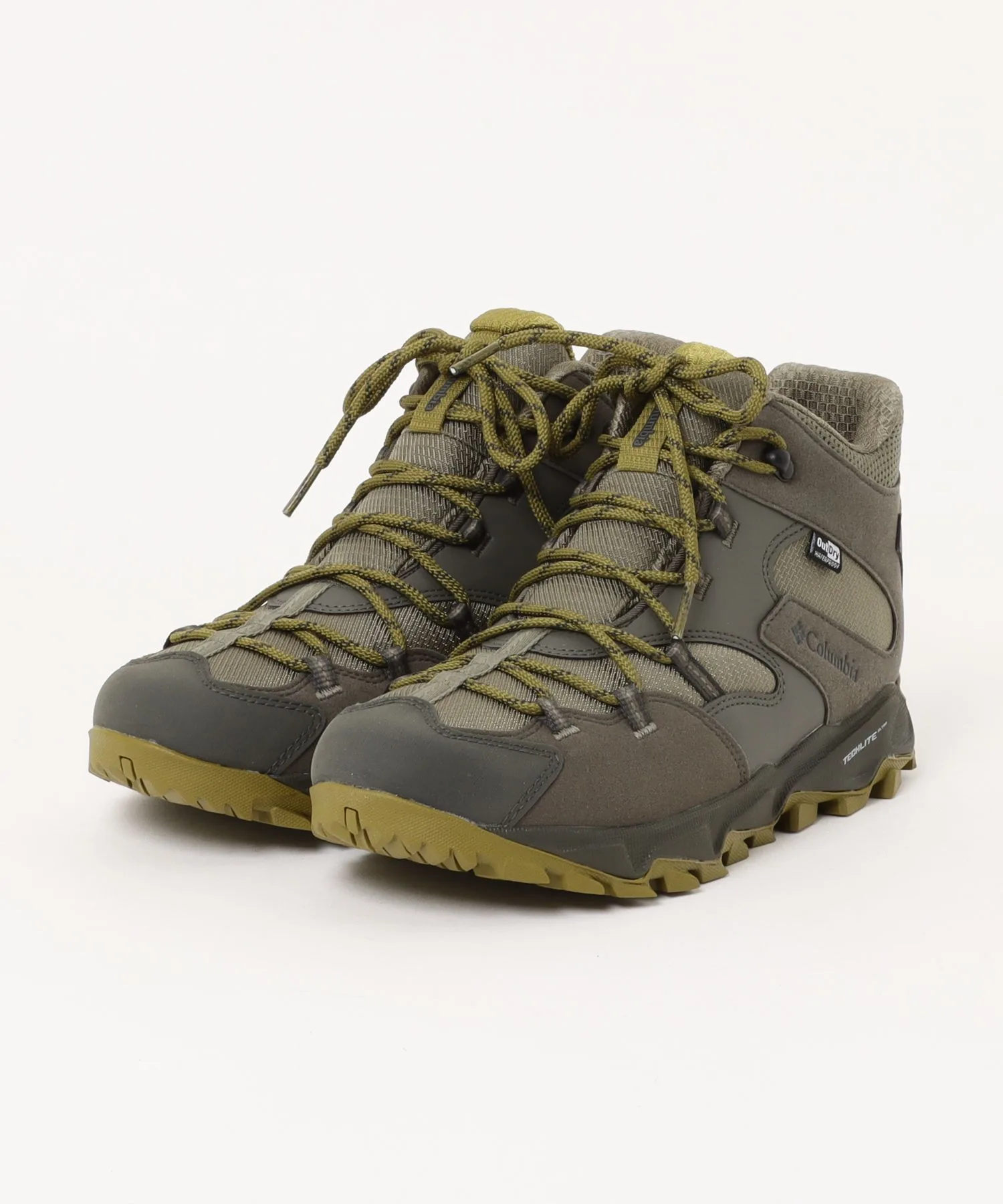 Мужские кроссовки для хайкинга Columbia SABER VI MID OUTDRY WIDE зелёные