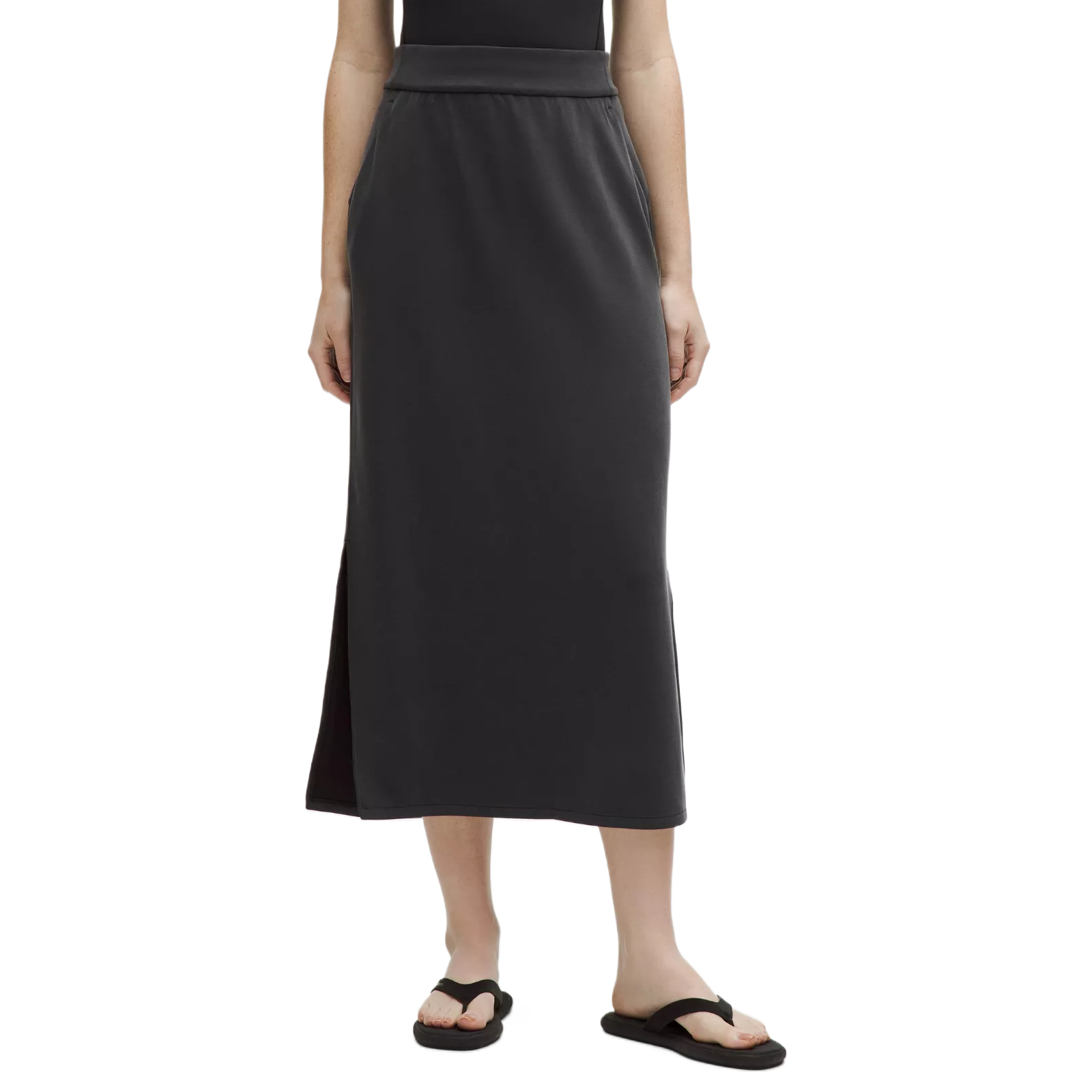 

Мягкая повседневная длинная юбка Women's Lululemon, черный