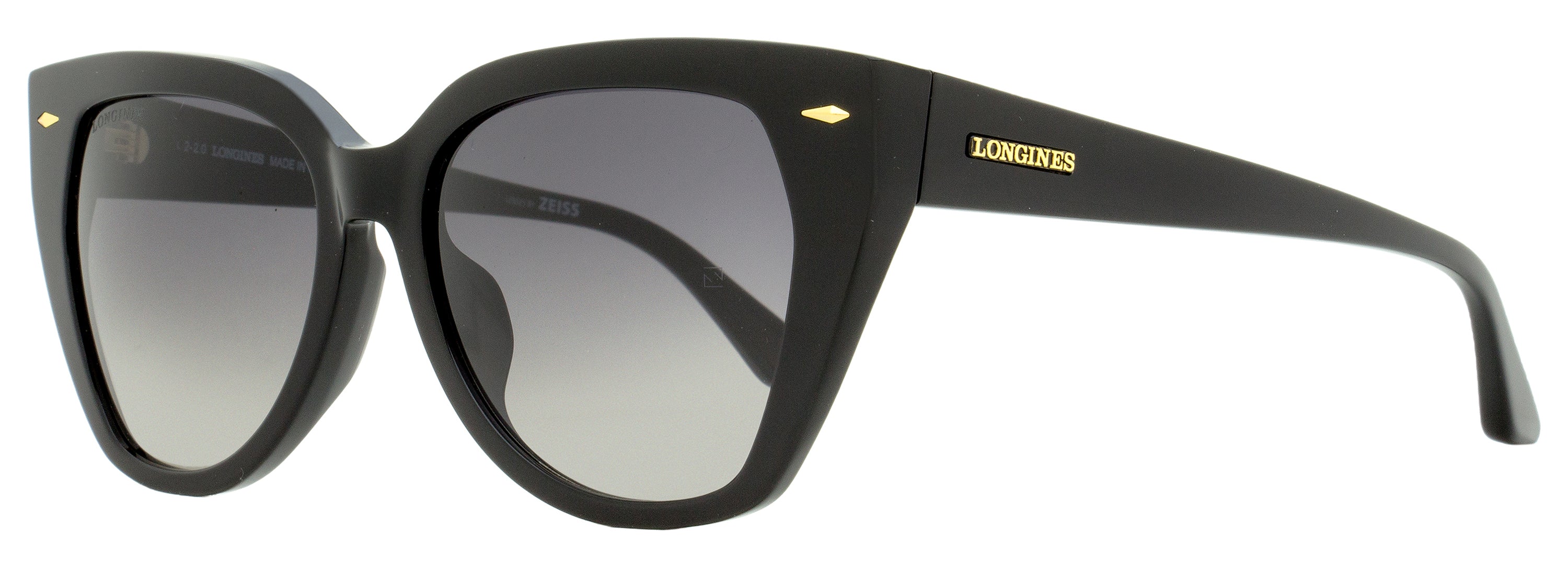 

Женские солнцезащитные очки-бабочки Longines LG0016H 01B черные 55 мм
