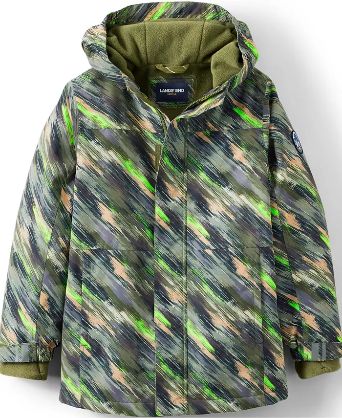 

Детская водонепроницаемая утепленная куртка Squall Lands' End, зеленый