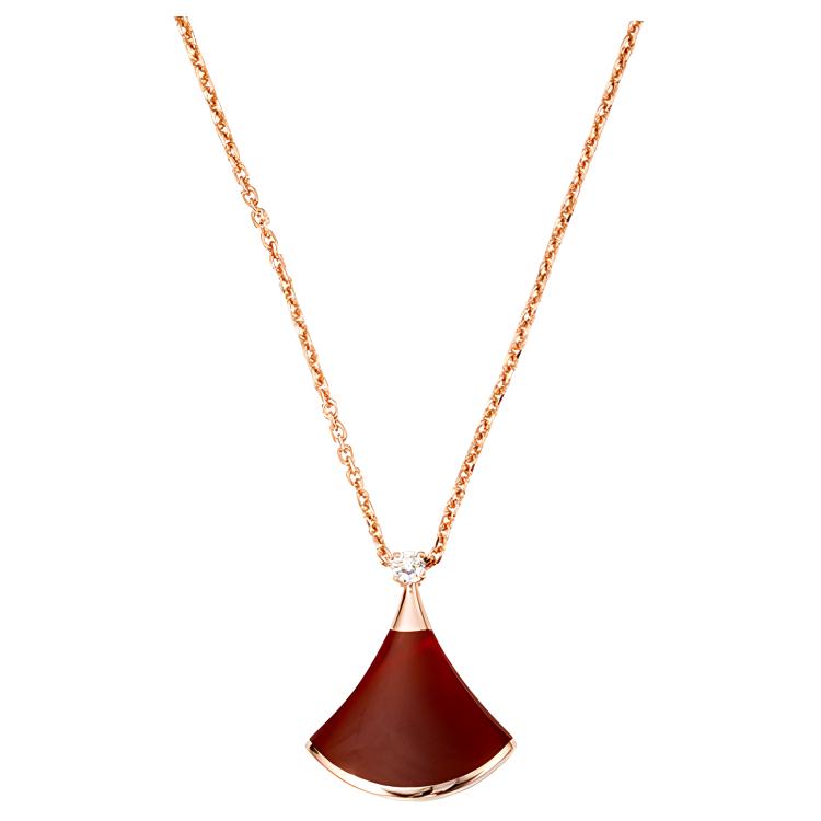 BVLGARI Divas' Dream Series 18K Rose Gold Necklaces Unisex Rose Gold — фото 3