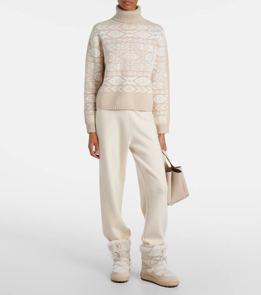 Шамони замшевые зимние ботинки с отделкой из овчины Bogner, Off White — фото 3