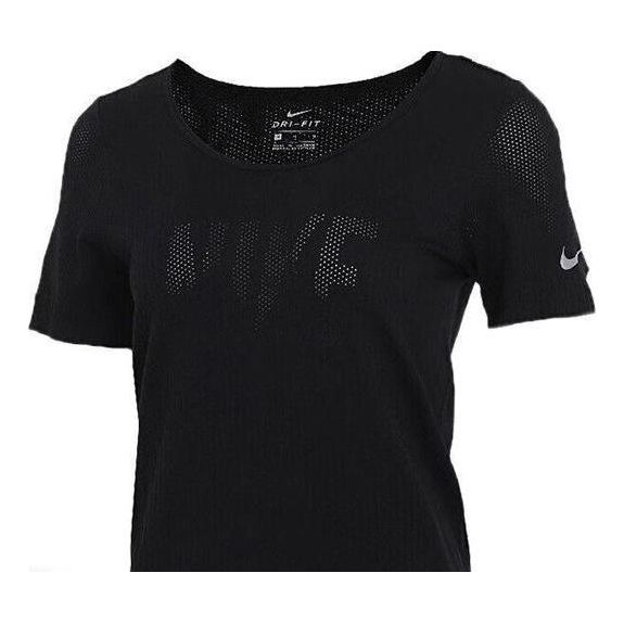 

Футболка (WMNS) Nike Athleisure Casual Sports Breathable Short Sleeve Black T-Shirt