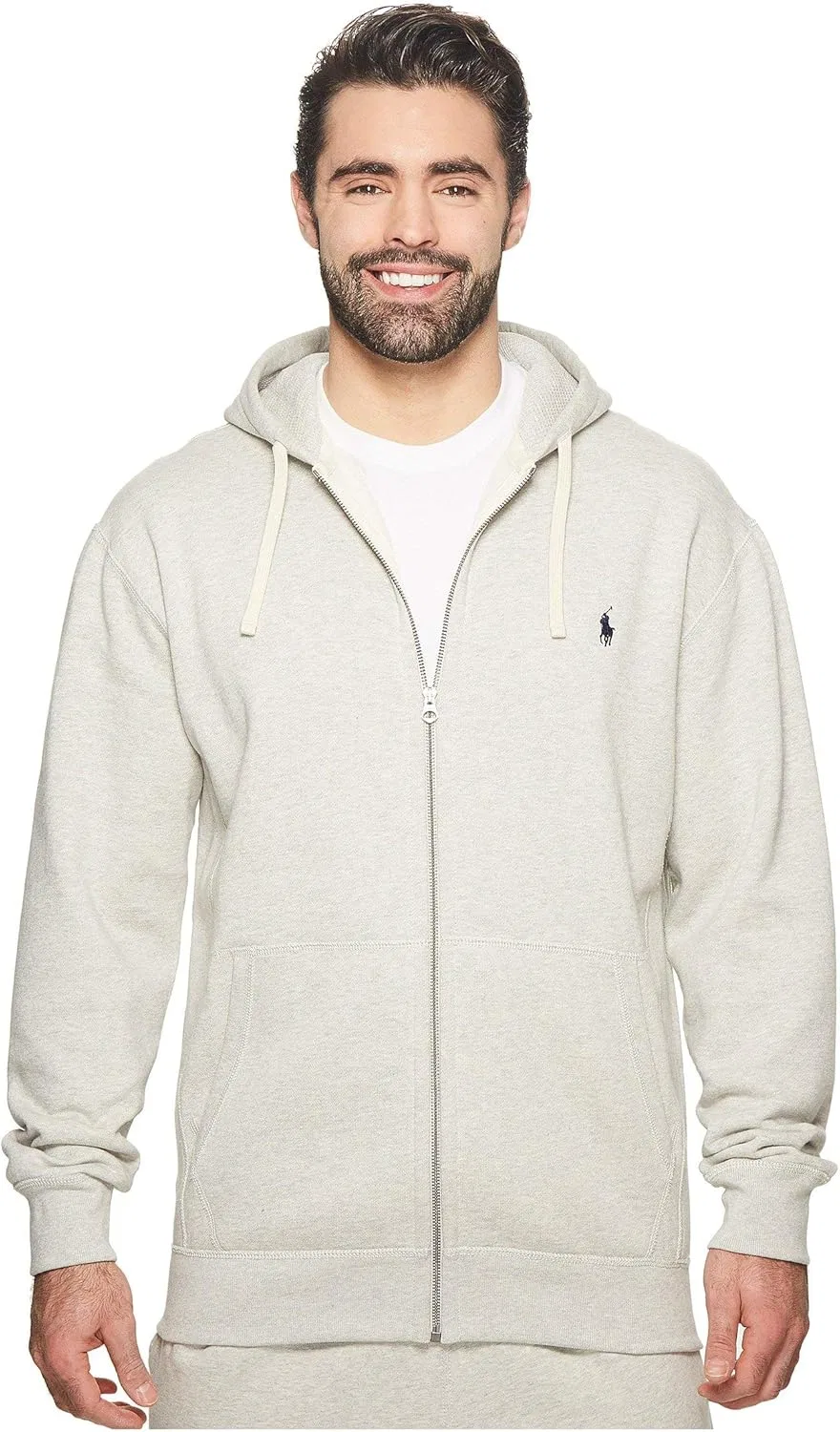 Худи мужское флисовое POLO RALPH LAUREN, цвет Heather Sport Light