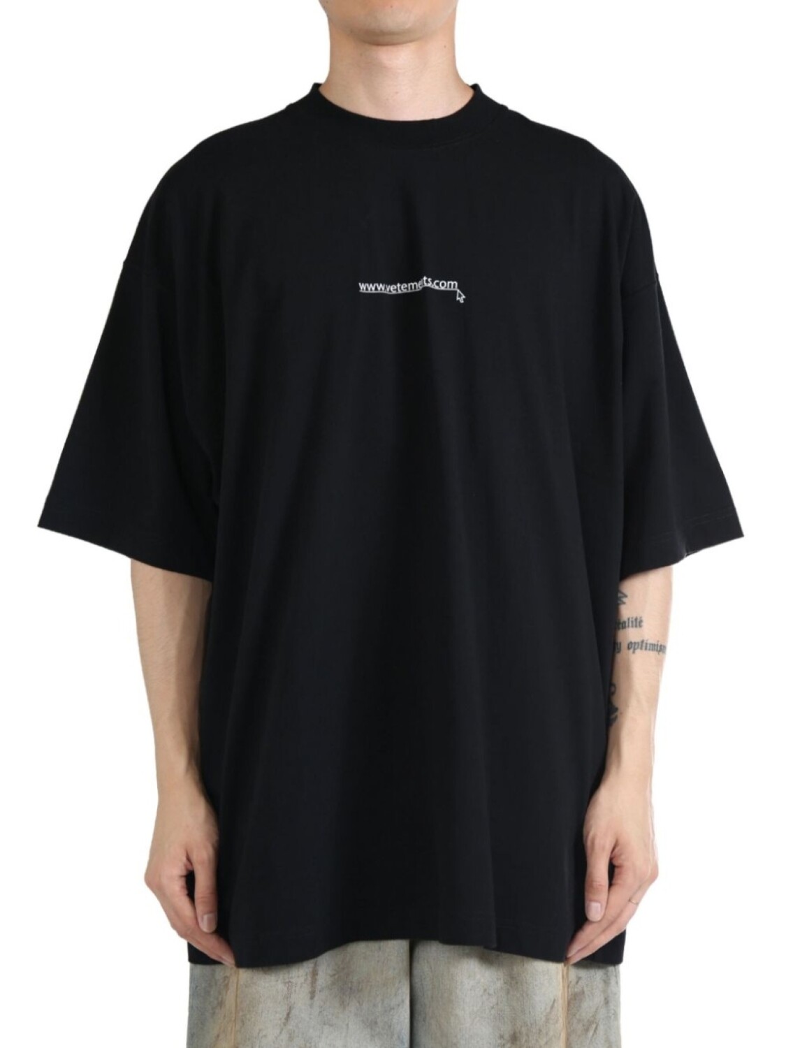 

VETEMENTS футболка с логотипом, черный