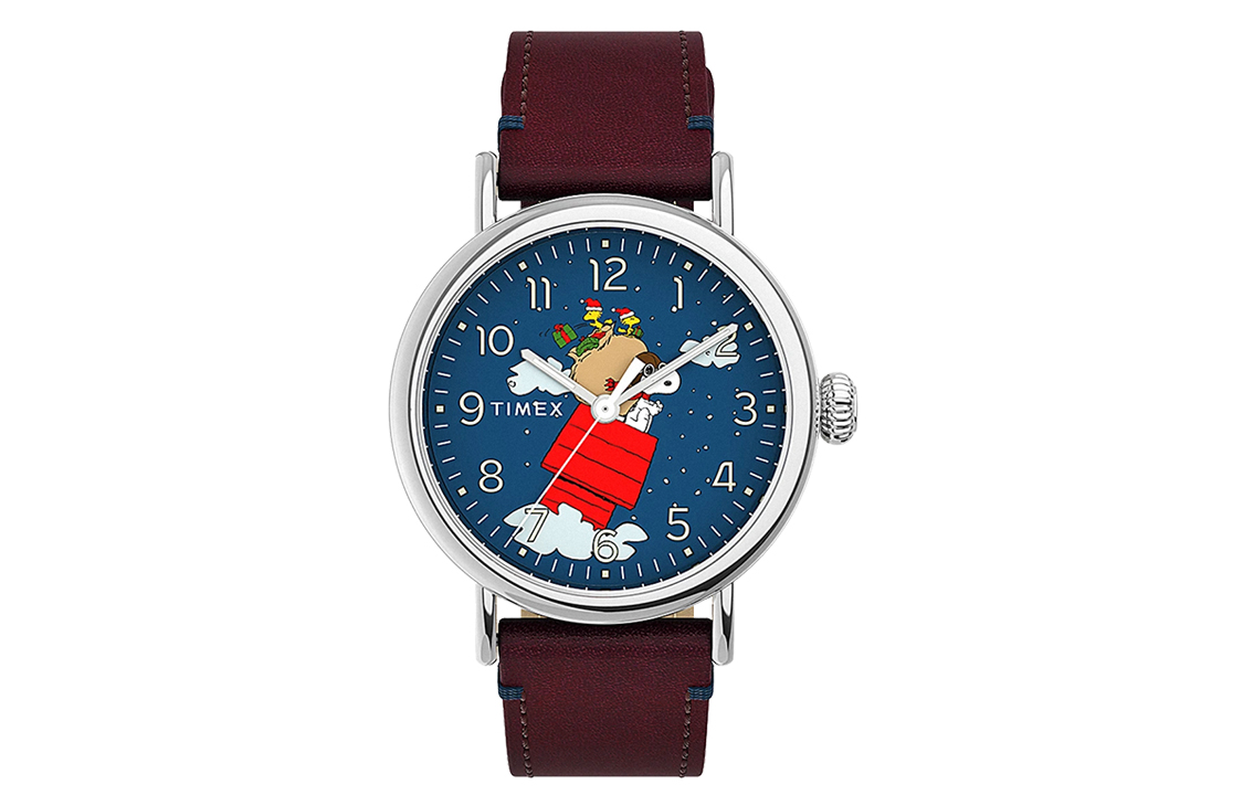 

TIMEX Часы Peanuts Snoopy Collaboration Collection Wrist Watch Quartz Movement Leather Strap 40mm Blue Dial Unisex