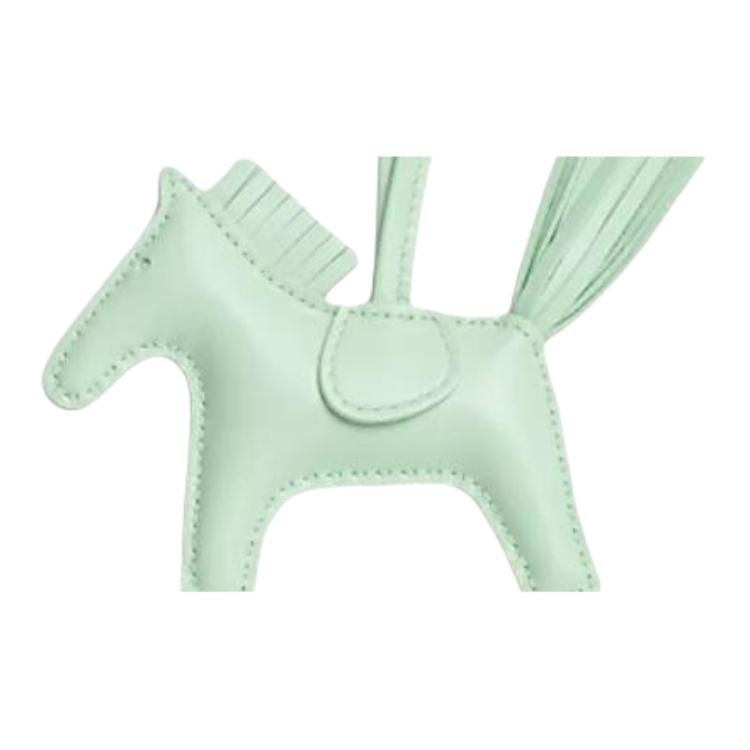 HERMES Кожаная сумка Родео Мило унисекс зелёная, Green — фото 2