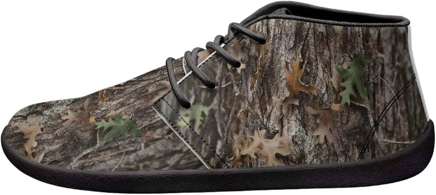 

Мужские камуфляжные охотничьи теннисные кроссовки на шнуровке для улицы, прогулок, занятий в спортзале, тенниса, спортивные кроссовки до щиколотки Ecaestolph, коричневый