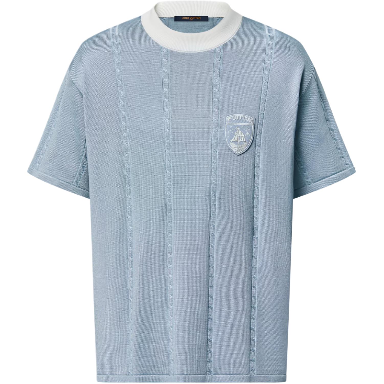 

Мужская футболка SS26 Louis Vuitton, sky синий