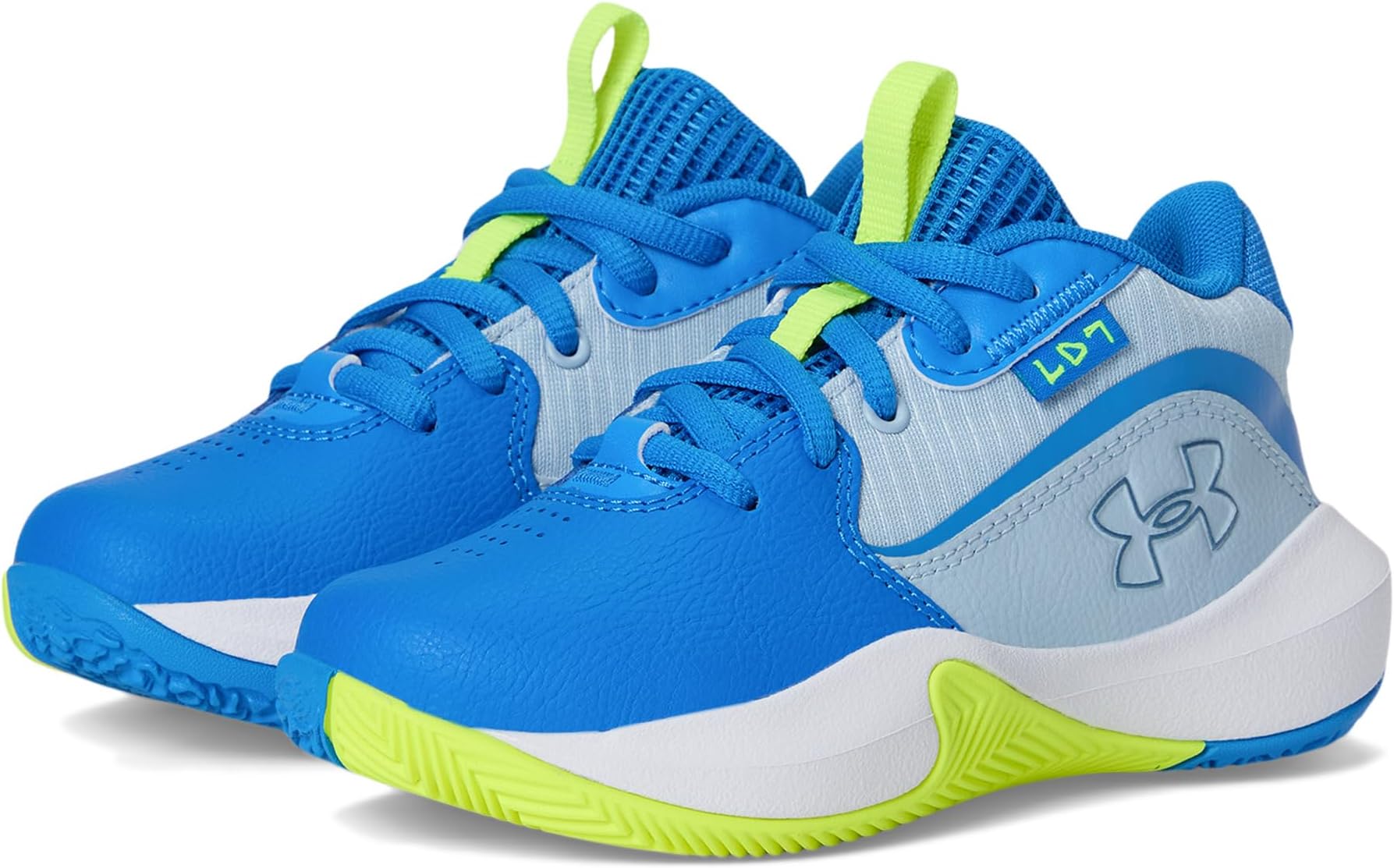 

Кроссовки Under Armour Kids Pre School Lockdown 7, цвет Blue Calm/Blue Atlantis/Metallic Blue Calm