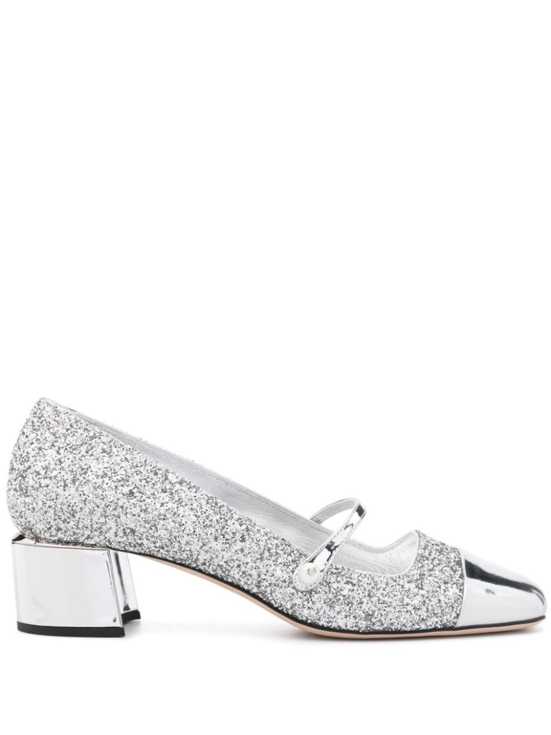 

Jimmy Choo 50-мм туфли Elisa, серебристый
