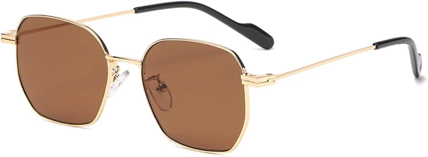 

Солнцезащитные очки XINXIN в металлической оправе для мужчин и женщин, стильные, как у интернет-знаменитостей, для отдыха на природе (цвет: E, размер: средний), E