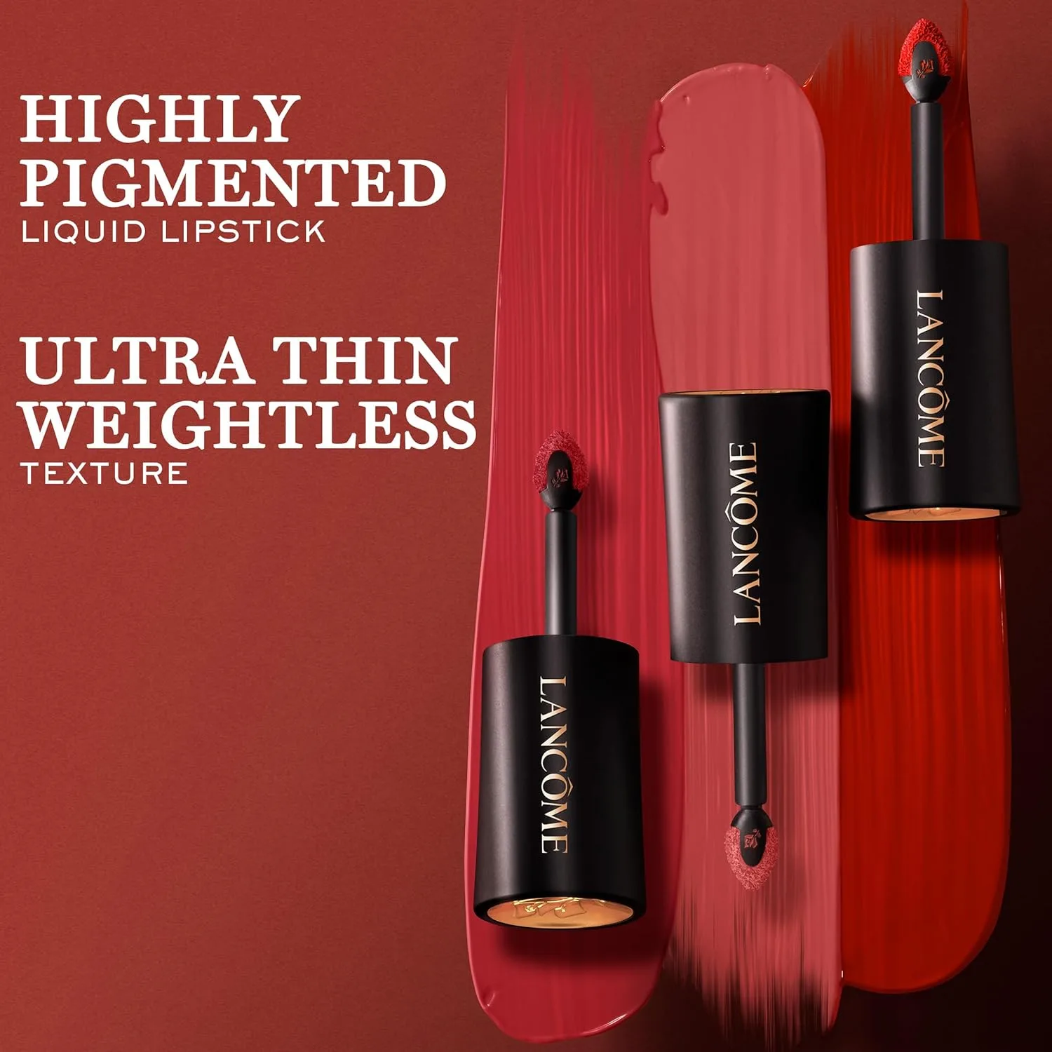 Lancôme L'Absolu Rouge Drama Ink - Стойкость на весь день - Легкая текстура - Полуматовый финиш, 353 Mademoiselle Penélope: warm terracotta — фото 2