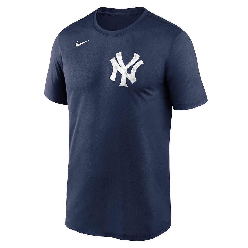 Мужская темно-синяя футболка Nike New York Yankees Fuse Legend, цвет Ynk Navy — фото 3