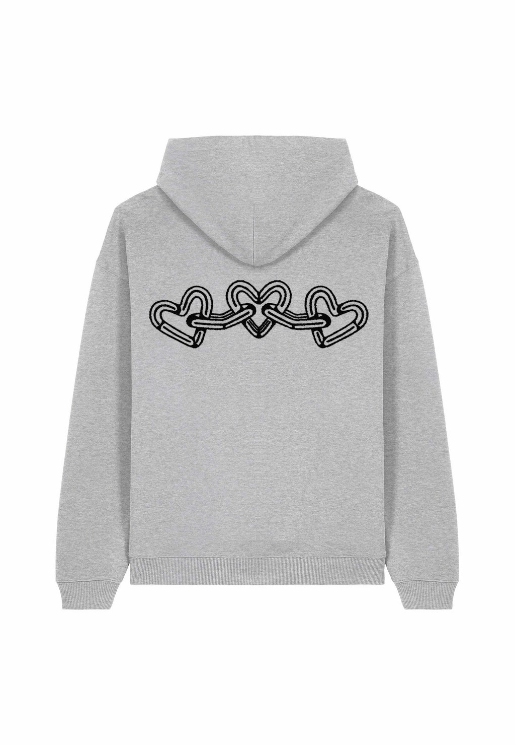 

Толстовка CHAINS BACK EMBROIDERY - Hoodie Mira Paris, пятнистый серый