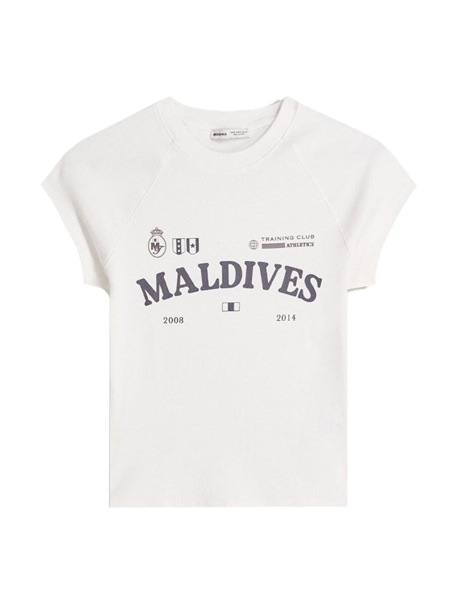 

Футболка Bershka, Off white