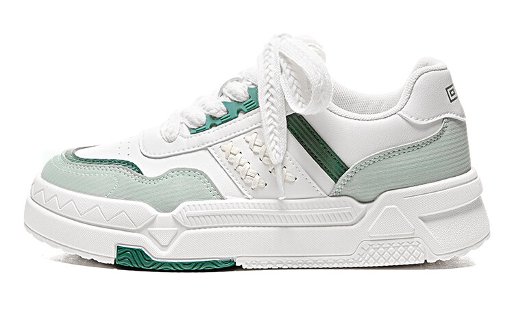 

Кроссовки WARRIOR Skateboarding Shoes Women's Low-top White, зеленый