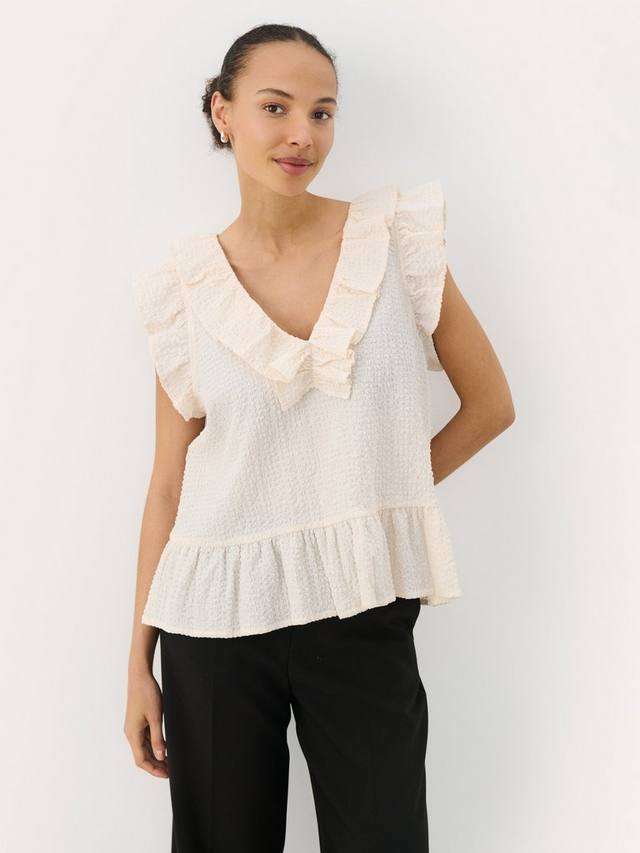 

Топ Troja с глубоким V-вырезом и рукавами-рюшами Part Two