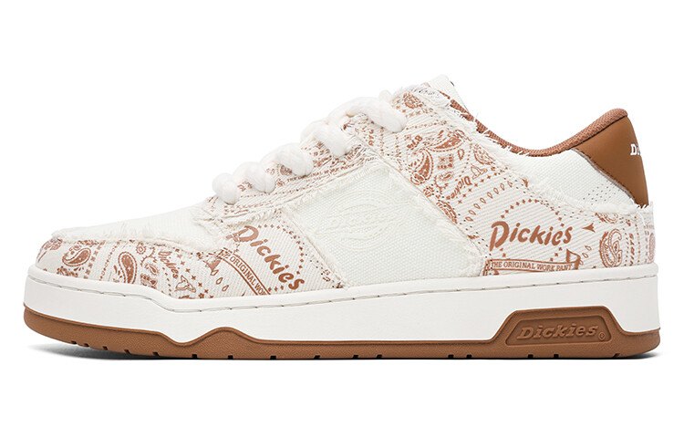 

Кроссовки Dickies Skateboarding Shoes Men Low-top White Brick Red/white Porcelain Gray/white Clay Green, красный